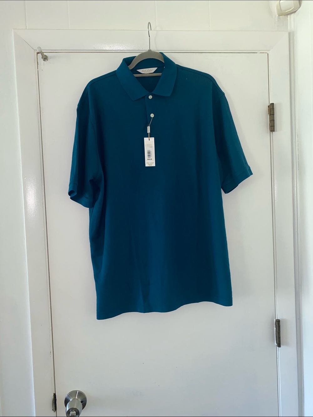 Gold Label Roundtree & York Men's Teal Polo Shirt